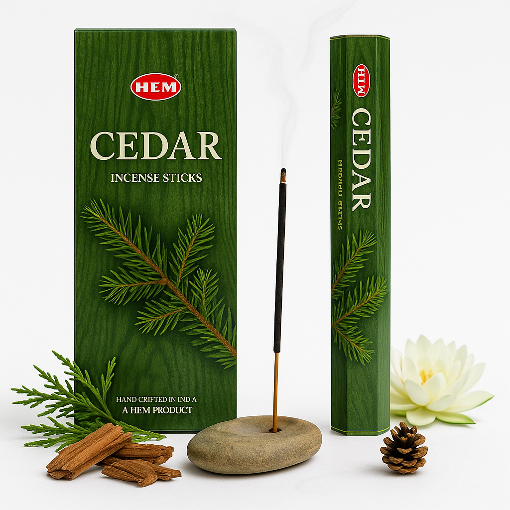 🌲 Encens HEM Cèdre – Ancrage & Stabilité