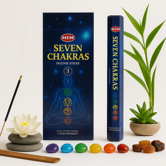 🌀 Encens HEM 7 Chakras – Harmonie Énergétique