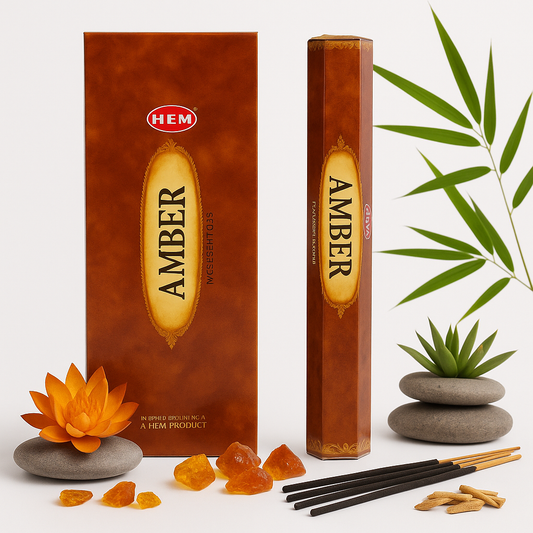 🔥 Encens HEM Ambre – Chaleur & Confort