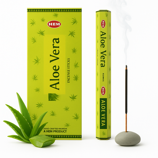 🌱 Encens HEM Aloe Vera – Fraîcheur & Apaisement
