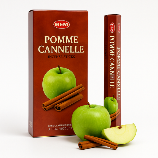 🍎 Encens HEM Pomme Cannelle – Chaleur & Gourmandise