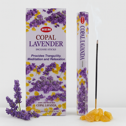 🕯️ Encens HEM Copal & Lavande – Purification & Apaisement