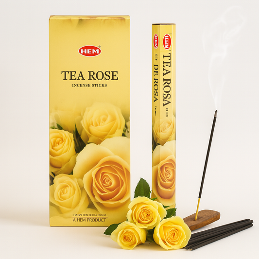 🌹 Encens HEM Thé Rose – Douceur & Relaxation