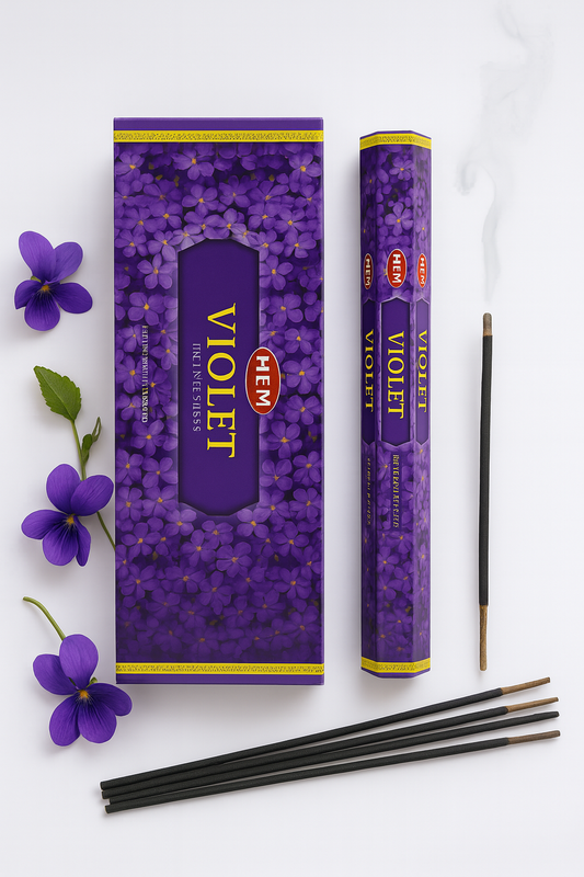 💜 Encens HEM Violette – Délicatesse & Apaisement