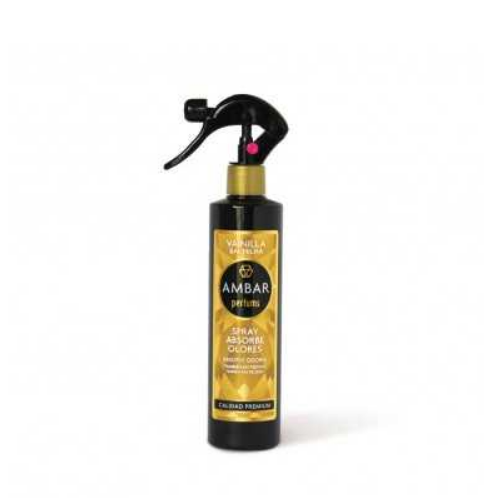 Spray d'ambiance air et tissu Ambar vanille 280ml