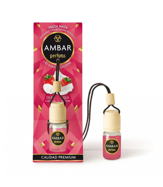 Désodorisant voiture Ambar Fraise chantilly  6.5ml