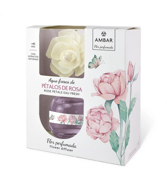 Fleur parfumée Ambar pétale de rose 60ml